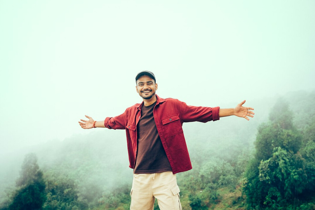happy person debt free